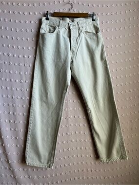Levi’s‎ Women’s 501 High Waisted Straight Leg Button Fly White Jeans Sz 32x30